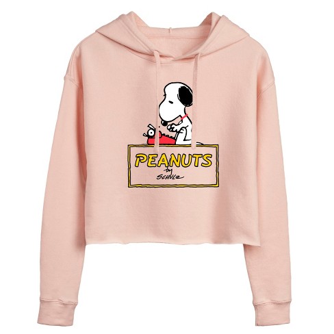 Women's - Peanuts -  Cropped Graphic Hoodie - image 1 of 3