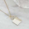 Gwyneth Toggle Necklace in Gold, Rose Gold, Silver - Honeycat - 2 of 4