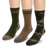 MUK LUKS Men's Crew Hike Heat Retainer Socks (3 Pack) - 2 of 3
