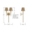 Capital Lighting Whitney 2 - Light Wall Light in  Aged Brass - 2 of 4