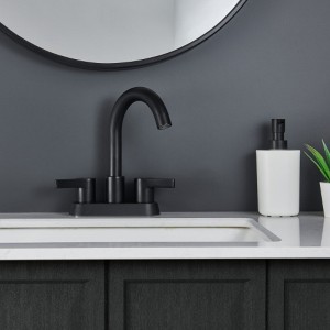 Centerset Bathroom Sink Faucet with 2 Handles and Included Pop-Up Drain Assembly - 1 of 3