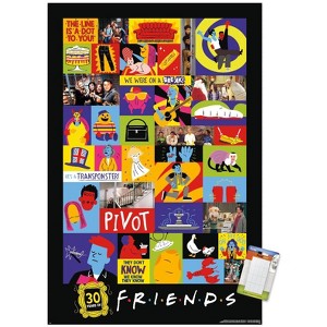 Trends International Friends 30th - Grid Unframed Wall Poster Prints - 1 of 4
