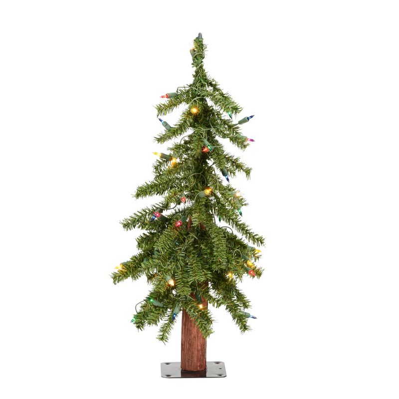 Vickerman Natural Alpine Artificial Christmas Tree, 1 of 6