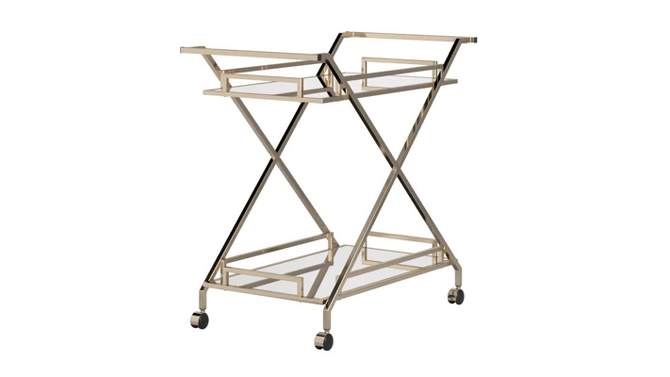 Rosanne Champagne Bar Cart Gold - Inspire Q, 2 of 10, play video