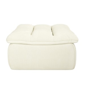 AZL1 Life Concept Sofas Comfy Accent Bean Bag Couch, Modern Armless and Backless, Suitable for Living room Bedroom, Off-white, 33.5"*35.82"*19.68" - 1 of 4