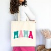 City Creek Prints Bright Mama Block Canvas Tote Bag - 15x16 - Natural - 2 of 2
