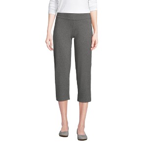 Lands' End Women's Starfish Mid Rise Pull On Crop Pants - 1 of 4