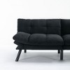 Kumasinova 70.87 Inch Leatehr 2-Seater Sofa Bed,Convertible Sofa Bed with Adjustable Arms and Backrest,Couch for Living Room,Office,Apartment - 4 of 4