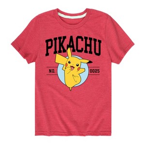 Boys' - Pokémon - Pikachu Collegiate Short Sleeve Graphic T-Shirt - 1 of 4