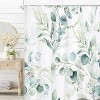 LunaLulinlk Green Eucalyptus Fabric Shower Curtain - 3 of 4
