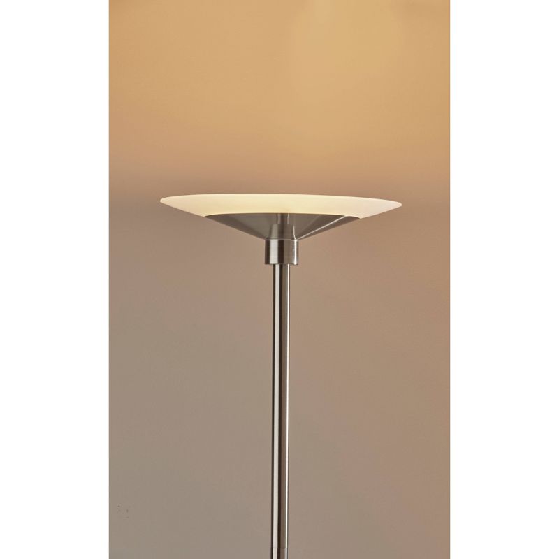 Solar Torchiere (Includes LED Light Bulb) Silver - Adesso, 6 of 9