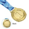 Unique Bargains Zinc Alloy Corrosion-Resistant Oxidation-Resistant Durable Award Medals Gold Silver Bronze 6 Pcs - image 4 of 4