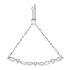 Haus of Brilliance Silver 1/10 Cttw Diamond Triple Heart Infinity Bolo Style Adjustable Bracelet - 2 of 4