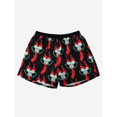 Samurai Jack Repeat Aku Adult Black Shorts