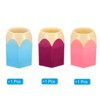 Unique Bargains Plastic Cute Large Capacity Hexagonal Base Pencil Holder 3 Pcs - 3 of 4