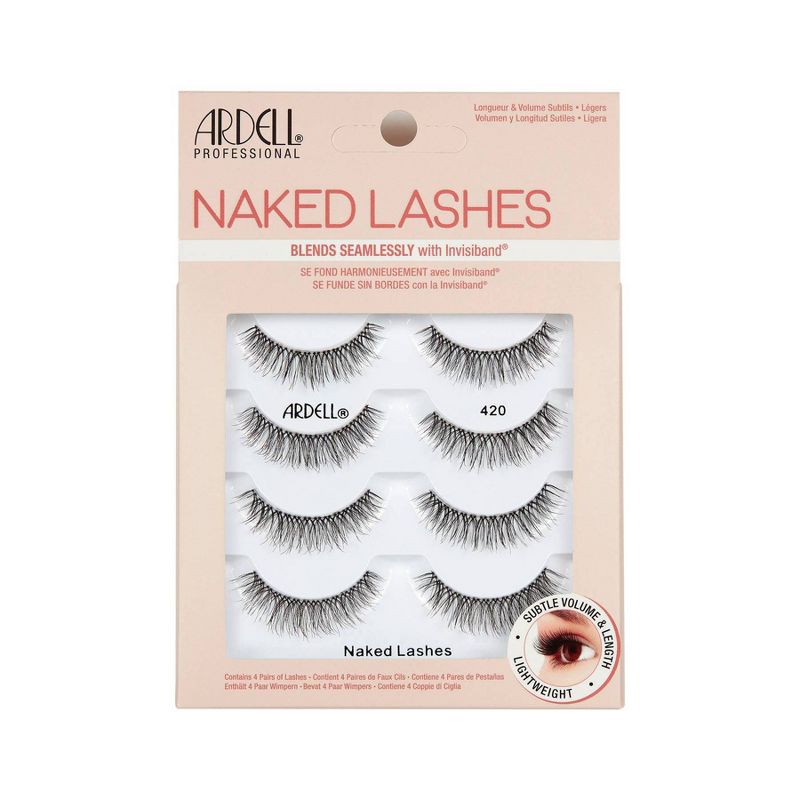 Ardell Naked 420 False Eyelashes - Black - 4pr, 1 of 5