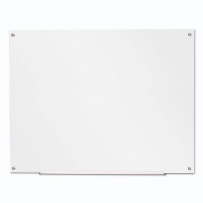 Universal Frameless Glass Marker Board 48" x 36" White 43233