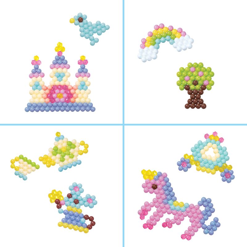 Aquabeads Arts & Crafts Pastel Fairytale Theme Bead Refill with over 600 Beads and Templates, Ages 4 and Up, 3 of 6