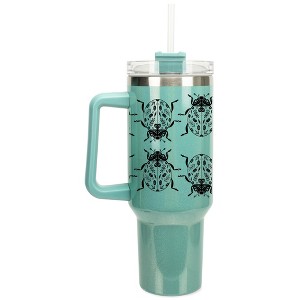 Elanze Designs Floral Beetle Bug Insect 40 Oz. Stainless Steel, Large ...