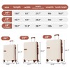 1/3 PCS Contrast Color Expandable ABS Hard Shell Luggage Set with Spinner Wheels and TSA Lock 4M - ModernLuxe - 3 of 4