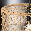 Urban Ambiance Luxury Bohemian Indoor Pendant,  13''H x 16"W x 16''D,  Matte Black Finish, UHP4502 - 4 of 4