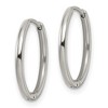 Chisel Stainless Steel Polished 1.6mm Hinged Hoop Earrings - 2 of 4