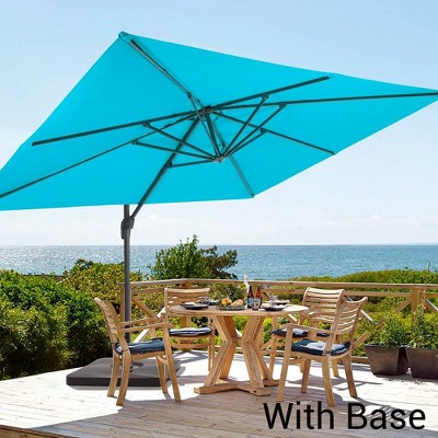 11.5x9ft Cantilever Patio Umbrella with 270g Fade-Resistant Fabric,