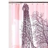 Carnation Home Fashions "Tour Eiffel" Heavier Weight 100% polyester Fabric shower curtain - Multi 70x72" - 2 of 3