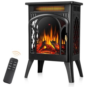 R.W.FLAME Electric Fireplaces, 1500W Infrared Electric Stove Heater, Efficient Heating, 3D Realistic Flame, Remote Control, 8H Timer,5100 BTU - 1 of 4