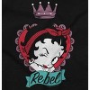 Betty Boop Rebel Girl Power Cartoon Womens Graphic T Shirt Tees Brisco Brands - 2 of 4