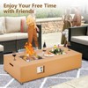Propane Fire Pit Table - 50000 BTU with Wind Guard, 11lbs Glass Beads & Rain Cover, Sturdy Steel Anti-Rust Finish for Patio & Garden - 4 of 4