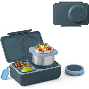 UP Insulated Bento Lunch Box for Kids, 2 Compartments, Leak Proof, with Ice Pack - 1 of 4