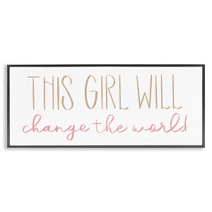 Stupell Industries Girl Power Motivational Phrase, 24" x 10" - 1 of 4