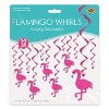 Beistle Flamingo Whirls, 17"-25.5", (24/Pkg) Multicolored - 3 of 4