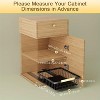 MaseiKar Pull Out Cabinet Organizer, Metal Slide Out Drawers for Cabinets, Sliding Drawers Adhesive Nano Film Roll out Shelf for Kitchen Pantry - 3 of 4