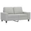 vidaXL 2-Seater Sofa Light Gray 47.2 in. Microfiber Fabric - 2 of 4