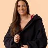 Blogilates Women's Marshmallow Full Zip Hooded Sweatshirt - 3 of 4