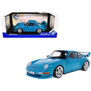 1997 Porsche 911 (993) Clubsport Riviera Blue 1/18 Diecast Model Car by Solido - 1 of 4