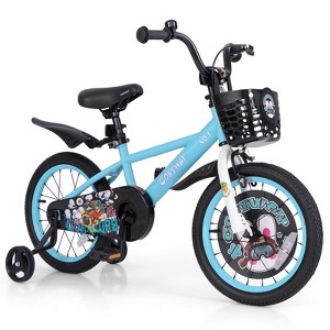 Infans Rabbit Pilot Sporty Kids Bike, 16 Inch Child Bike for 4-7 Years Old with Adjustable Height, Training Wheels, Handbrake & Coaster Brake, Blue - 1 of 4