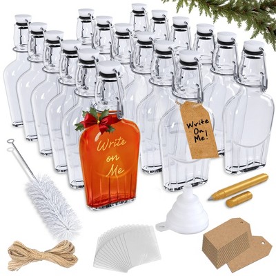 Nevlers 8.5 oz Swing Top Glass Flask Set