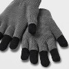 Kids' Solid Gloves - Cat & Jack™ Gray - image 2 of 3