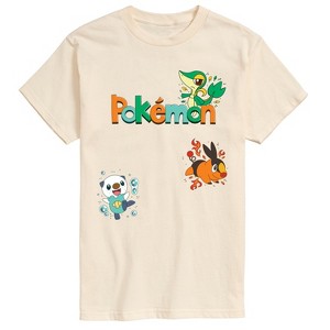 Men's - Pokémon - Snivy, Tepig, Oshawott Short Sleeve Graphic T-Shirt - 1 of 3