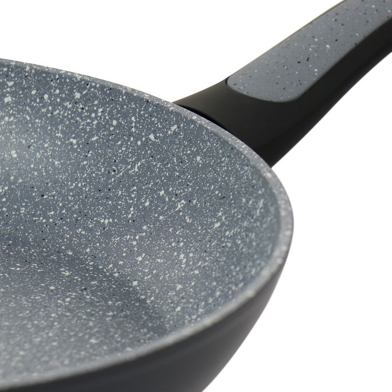 Oster Bastone 10 Inch Aluminum Nonstick Frying Pan in Speckled Gray, 3 of 8