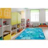 Carpets for Kids Peaceful Spaces Leaf Classroom Rug, Blue - 4 of 4