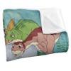 Kids' Land Before Time Littlefoot And Friends Silky Touch Blanket White 36X58 - 3 of 4
