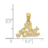 Black Bow Jewelry 14k Yellow Gold #1 Aunt Pendant, 16mm - 4 of 4
