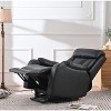 36.00"Electric Power Lift Recliner Chair for Elderly, PU Recliner Chair for Seniors, Home Theater Seating,Living Room Chair (Black PU) - 3 of 4