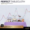 Plastic Tablecloth Disposable, Tablecloths for Rectangle Tables 54 inch. x 108 inch. Fits Tables Up to 8 Feet, Table Cloth for Party - SparkSettings - 4 of 4