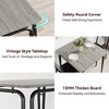 Dining Table for 2, Small Table and Chairs Set of 2, Square Dinette Set for 2, Dinner Table Set, 3 Piece Kitchen & Dining Room Sets - 4 of 4