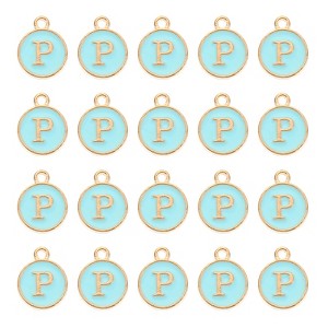 Unique Bargains Beautiful Designer DIY Jewelry Making Initial Pendants 50 Pcs - 1 of 4